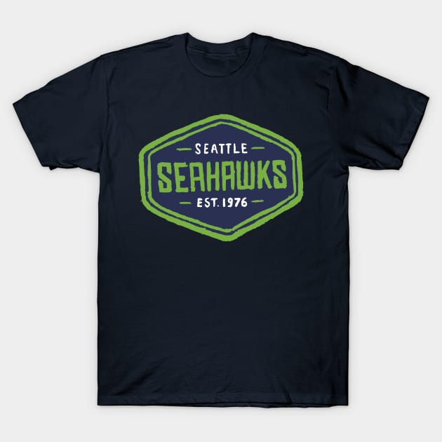 Seattle Seahaaaawks 11 T-Shirt by Very Simple Graph